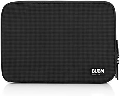 BUBM Double Layer Electronic Accessories Organizer, Travel Gadget Bag for Cables, USB Flash Drive, Plug and More, Perfect Size Fits for iPad Mini (Medium, Black) - Image 9