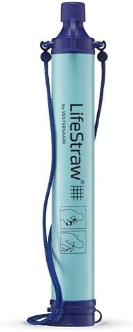 LifeStraw Personal Water Filter for Hiking, Camping, Travel, and Emergency Preparedness
