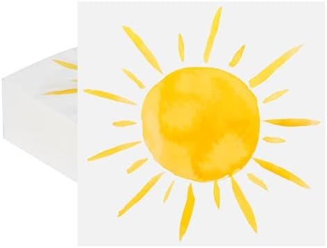 100Pcs Boho Sun Party Napkins First Trip Around The Sun Disposable Paper Napkins Hippie Summer Sunshine 6.5" Luncheon Cocktail Napkin for Birthday Baby Shower Party Supplies - Image 8
