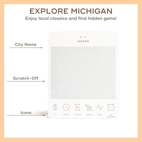Michigan Adventure Bucket List: 50 Scratch-Off Cards for Outdoor Activities, Tourist Attractions, and Road Trips - Perfect Travel Gift and Guide for Exploring - Image 2