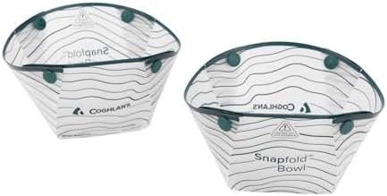 Coghlan's Snapfold™ Bowls 2-Pack – Collapsible, Lightweight and Leakproof for Camping, Hiking, Travel, Picnics, and Outdoor Adventures, BPA-Free, Foldable Space-Saving Design for Easy Storage