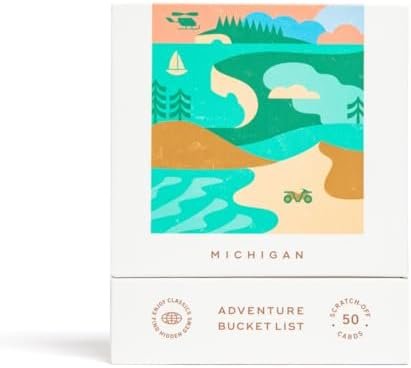 Michigan Adventure Bucket List: 50 Scratch-Off Cards for Outdoor Activities, Tourist Attractions, and Road Trips - Perfect Travel Gift and Guide for Exploring