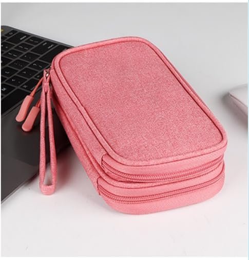 HORNO Travel Cord Organizer，Electronics Accessories Organizer Pouch Bag for Charger,USB Cable,Business Travel Gadget Bag ﻿ (Pink) - Image 5