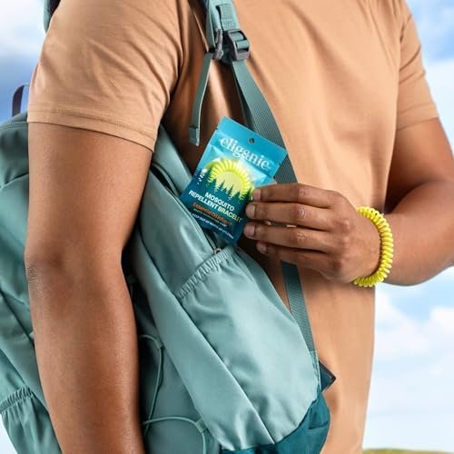 Cliganic 10 Pack Mosquito Repellent Bracelets for Adults & Kids - Natural DEET-Free Bands, Individually Wrapped - Image 3