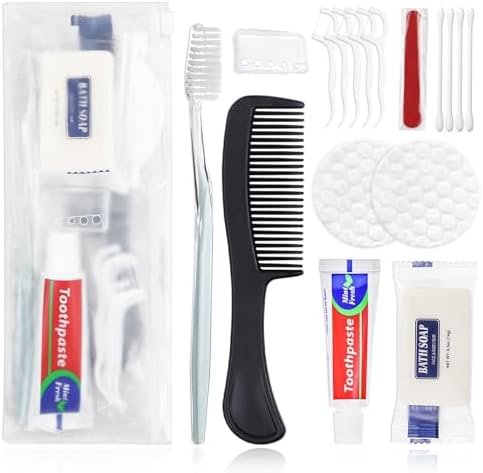 50 Sets Personal Hygiene Kit Bulk, Disposable Toothbrushes with Toothpaste Floss Comb Soap Cover and Vanity Kit, Toiletry Kits Homeless Supplies Bulk for Women,Men,Travel,Homeless - Image 8