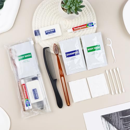 10 Sets Toiletry Kits Homeless Personal Hygiene Kit Bulk Homeless Care Package Supplies Travel Toiletry Kit Homeless Hygiene Kit Bulk for Men Women Charity Disposable Toiletry Kit(8-IN-1) - Image 7