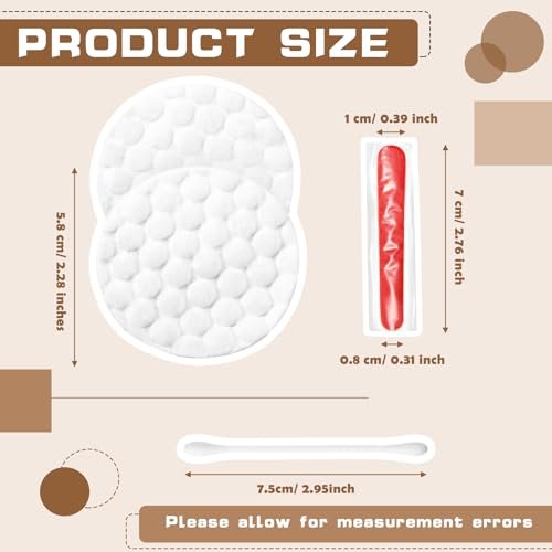 Tondiamo 100 Pieces Hotel Vanity Kit Individually Wrapped Hotel Amenities Disposable Travel Size Hospitality Supplies, Each Includes 2 Cotton Pads 4 travel qtips Nail File for Motels Makeup Toiletry - Image 2