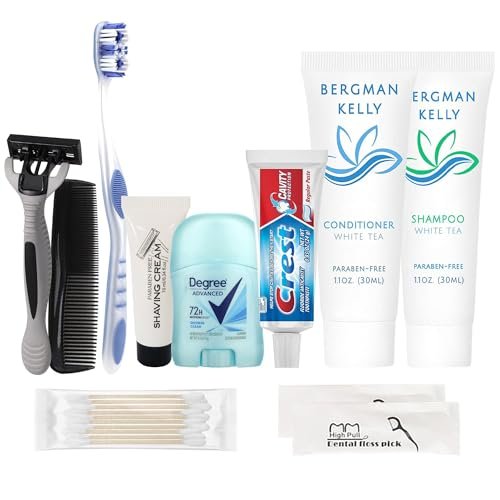 Trektote Travel Toiletry Kit For Men – 12 Piece Set Of Travel Size Toiletries, TSA Compliant, Travel Essentials, Includes Shampoo And Conditioner, Body Wash, Toiletry Bag & More - Image 6