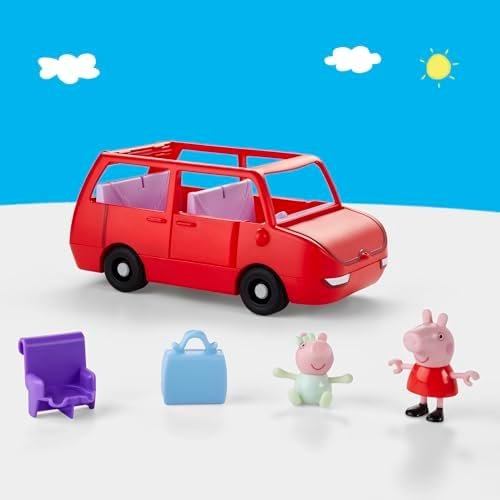 PEPPA PIG Peppa's Big Family Car with 2 Figures (Fits 5), Toy Car Playset for Girls and Boys 3 and Up - Image 3