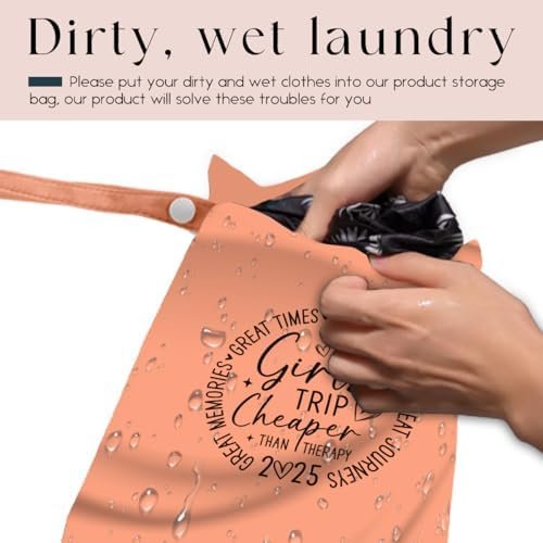 2Pcs Girls Trip Gifts Wet Dry Bag, Aloha Beach Bag Wet Bag Favors, Sunscreen Swimsuit Toiletry Travel Essentials For Women, Beach Travel Laundry bags for Dirty Diaper Swimsuit Gifts - Image 3