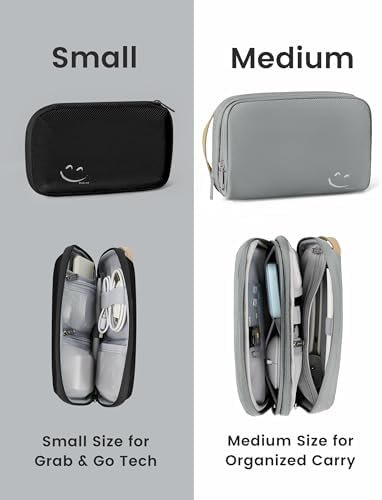 Travelkin Travel Cord Organizer, Small Electronic Organizer Travel Case, Cable Organizer Bag For Cords,Chargers Phone, Sd Card,Usbs - Image 8