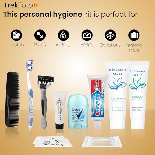 Trektote Travel Toiletry Kit For Men – 12 Piece Set Of Travel Size Toiletries, TSA Compliant, Travel Essentials, Includes Shampoo And Conditioner, Body Wash, Toiletry Bag & More - Image 4