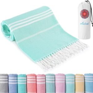 Turkish Beach Towels Vacation Essentials Quick Dry Sand Free Oversized Bath Pool Swim Towel Extra Large XL Blanket Adult Travel Cruise Accessories Must Haves Clearance Stuff Necessities