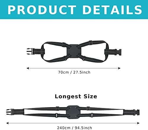 Travelkin Luggage Straps for Suitcases, Luggage Bungee Straps for Attaching Bags, Travel Essentials for Suitcases Add a Bag (Black) - Image 4