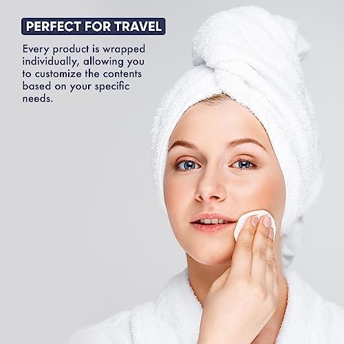 Personal Care Travel Toiletries | 1-Shoppe Amenities Kit | Travel Shaving Set, Toothbrush & Paste, Mouthwash, Makeup Wipes, Swabs, Nail File & Sewing Kit | 150 Pieces - Image 5