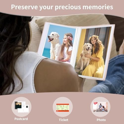 vivinin 2 Pack Photo Album 4x6, Linen Cover Photo Book, Small Photo Album Book for 36 Pockets Hold 72 Pictures, Picture Book for Photos Family Anniversaries Baby Vacations (Off-White) - Image 5