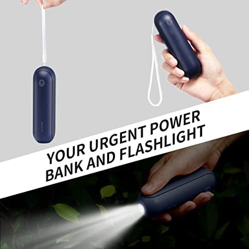 JISULIFE Portable Handheld Fan, Mini 3 In 1 with Rechargeable Battery, Personal Pocket Fan for Travel, Outdoor, USB Power Bank, Flashlight, Essential Ideal Gifts for Summer/Concert/Vacation - Blue - Image 7