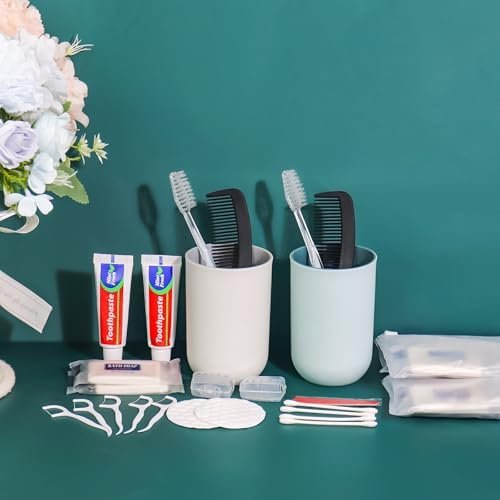 50 Sets Personal Hygiene Kit Bulk, Disposable Toothbrushes with Toothpaste Floss Comb Soap Cover and Vanity Kit, Toiletry Kits Homeless Supplies Bulk for Women,Men,Travel,Homeless - Image 5