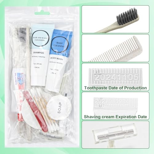 Toiletry Kits Homeless Personal Hygiene Care Package Kits Supplies In Bulk, Disposable Travel Size Essential Women Men Toiletries Set for Hotel,Charity,Camping,Travel (7.1 Inch, 40, Count) - Image 2
