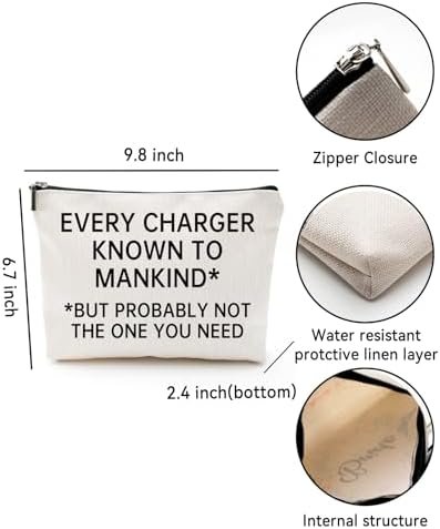 Travel Cable Organizer Pouch Electronic Accessories Carry Case Portable Waterproof Storage Bag, Gift for Gadget Lovers or Frequent Flyers, Christmas Gifts for Dad, Husband, Man, Mum, Sisters - Image 3