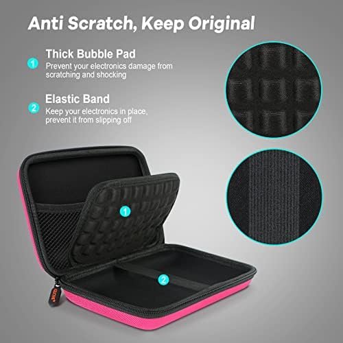 Electronics Tech Organizer Portable Travel Case - Hard Shell Protective Carrying Case for External Hard Drive, Phone Charger, Power Bank, Small Gadgets Storage Pouch Bag - Image 5