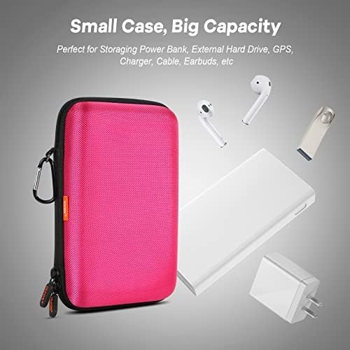 Electronics Tech Organizer Portable Travel Case - Hard Shell Protective Carrying Case for External Hard Drive, Phone Charger, Power Bank, Small Gadgets Storage Pouch Bag - Image 6