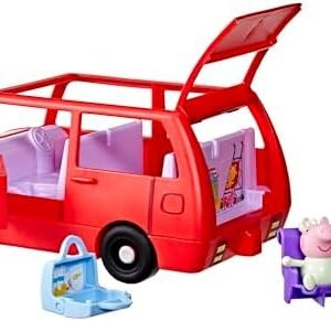 PEPPA PIG Peppa's Big Family Car with 2 Figures (Fits 5), Toy Car Playset for Girls and Boys 3 and Up