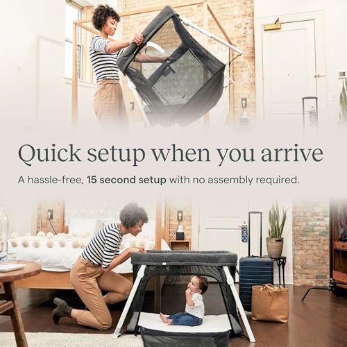 Guava Lotus Travel Crib with Lightweight Backpack Design | Certified Baby Safe Portable Crib | Folding Play Yard with Comfy Mattress for Babies & Toddlers | Compact Baby Travel Bed - Image 4