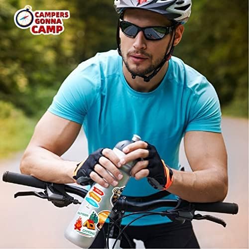 Camping Stickers, 100 PCS Outdoor Hiking Adventure Stickers Pack, Waterproof Vinyl Travel Sticker for Water Bottle Laptop Hydroflask, Wilderness Nature Decals for Camper Boys Adults Teens Girls - Image 6