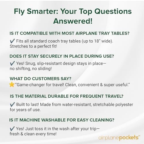 Airplane Pockets - Airplane Accessories - Plane Travel Essentials - Travel Organizer - Seat Storage Organizer - Air Travel Essentials - Seat Back Organizer - International Travel Must Haves - Image 4