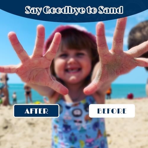 4Packs Sand Remover for Beach, Talc-Free Sand Removal Bags for Adults & Kids, Skin-Friendly Sand Off Bags Beach Vacation Camping Essentials - Image 5