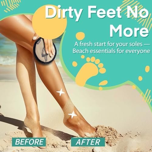 Beach Sand Remover Sand Eraser Wipe Mitt Family Kids Women 2024 Summer Vacation Essentials European Mexico Costa Rica Bahamas Trip Must Haves Hawaii Honeymoon Accessories Alaska Cruise Ship Gear 1Pcs - Image 2