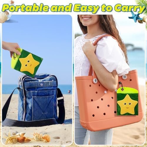 Mity rain Sand Remover for Beach - Sand Eraser Wipe Mitt Bags, Beach Vacation Essentials for Kids Women, Must-Have Beach Accessories for Summer Trips Hawaii Travel Necessities & Supplies - Image 3