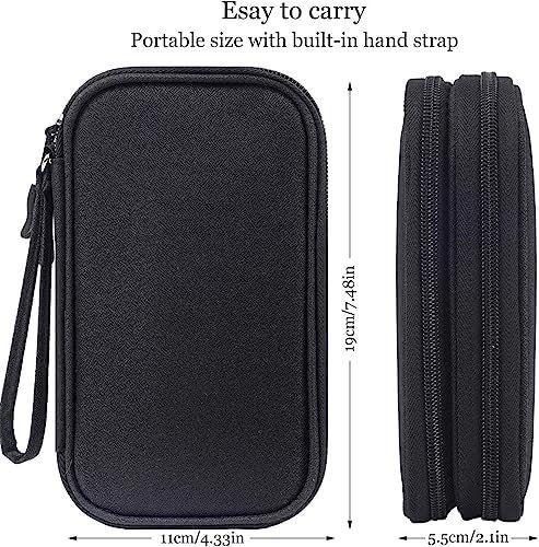 Electronics Accessories Organizer Pouch Bag, Travel Universal Organizer for Cable, Charger, Phone, SD Card, Business Travel Gadget Bag - Image 3