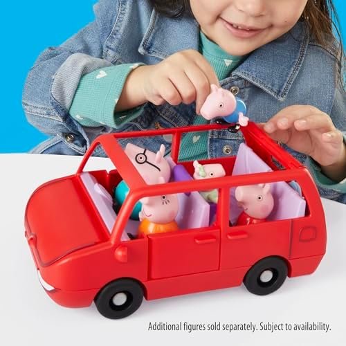 PEPPA PIG Peppa's Big Family Car with 2 Figures (Fits 5), Toy Car Playset for Girls and Boys 3 and Up - Image 4