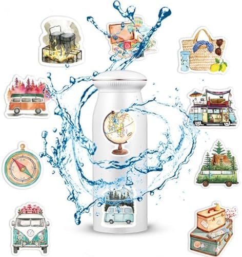 50 Pcs Outdoor Travel Stickers Kids Teens Adults Hiking Adventure Camping Laptops Decals Water Bottle Luggage Cups Guitar Notebook Scrapbook Bicycle Graffiti Tags Sticker - Image 3