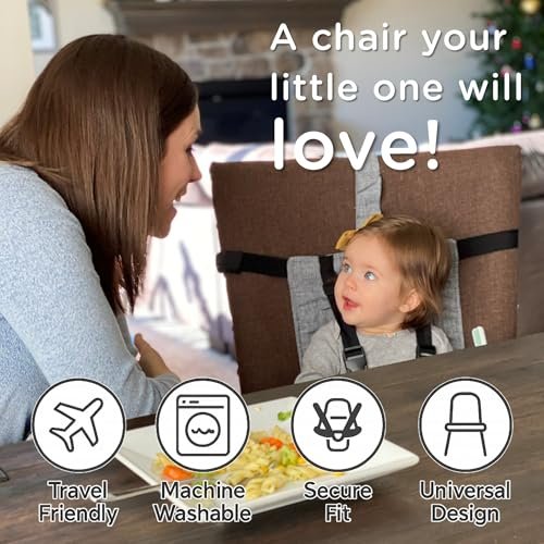 liuliuby Compact Travel High Chair | Portable High Chair for Baby | Baby Travel Essential Harness Seat | Must Haves for Vacations, Restaurants, Family Visits with Babies | Portable Highchair Seat - Image 5