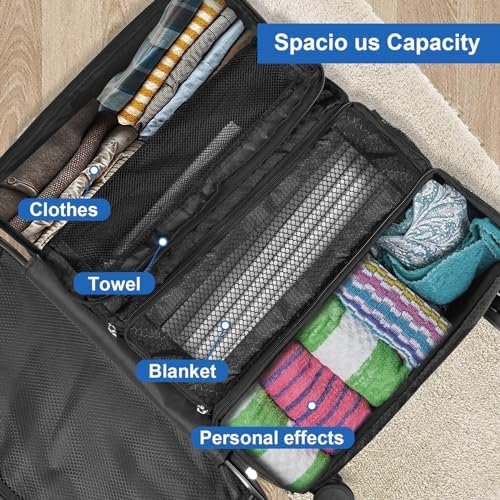 Suitcase Organizer, Travel Luggage Organizer Portable Hanging Travel Shelves Collapsible Hanging Packing Cubes for Carry on Suitcase - Image 5