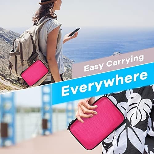 Electronics Tech Organizer Portable Travel Case - Hard Shell Protective Carrying Case for External Hard Drive, Phone Charger, Power Bank, Small Gadgets Storage Pouch Bag - Image 7