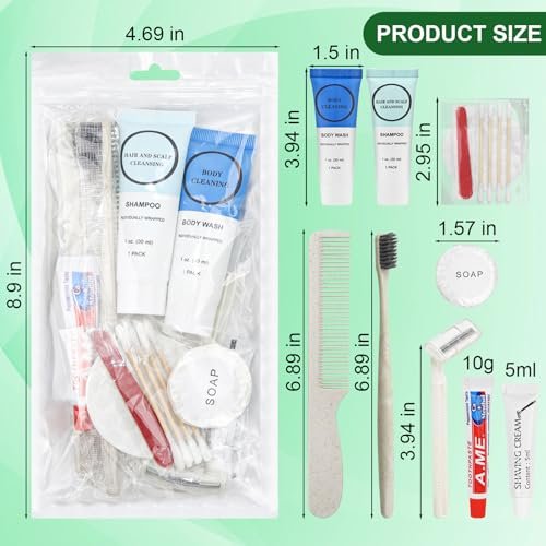 Toiletry Kits Homeless Personal Hygiene Care Package Kits Supplies In Bulk, Disposable Travel Size Essential Women Men Toiletries Set for Hotel,Charity,Camping,Travel (7.1 Inch, 40, Count) - Image 7