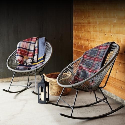 Pendleton Wool Blanket - Camping Blanket with Leather Strap Carrier - Plaid, Soft, Virgin Wool, Backpacking Blanket for Warmth and Comfort, Outdoor Adventures, Travel, Picnics, and Cozy Home Comfort - Image 6
