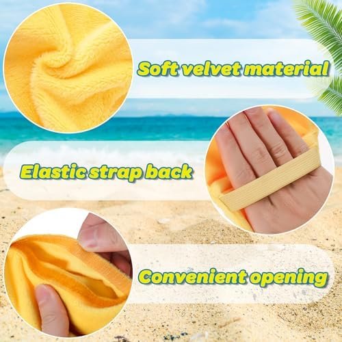 Mity rain Sand Remover for Beach - Sand Eraser Wipe Mitt Bags, Beach Vacation Essentials for Kids Women, Must-Have Beach Accessories for Summer Trips Hawaii Travel Necessities & Supplies - Image 5
