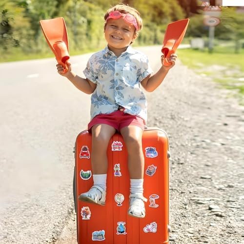 Sibba Outdoor Travel Stickers 100 Pcs Hiking Adventure Stickers Waterproof Vinyl Sticker Camping Decals Journaling Stickers Supplies Scrapbook Notebook Sticker for Water Bottle Laptop Car Bumper - Image 6