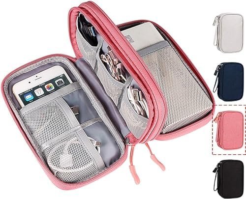 Electronic Organizer Travel USB Cable Accessories Bag/Case,Waterproof for Power Bank,Charging Cords,Chargers,Mouse,Earphones Flash Driver