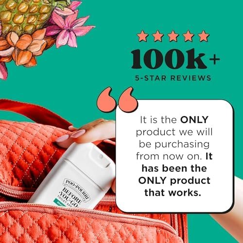 Poo~Pourri Beach Bum Before-You-Go Pocket Air & Toilet Freshener Coconut, Orchid, & Toasted Praline Spray – Instantly Works to Trap Bathroom Odor – Plant Based Ingredients & Essential Oils - Image 3
