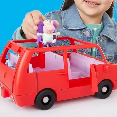 PEPPA PIG Peppa's Big Family Car with 2 Figures (Fits 5), Toy Car Playset for Girls and Boys 3 and Up - Image 5