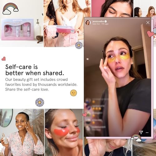 grace & stella Award Winning Skin Care Set - Gifts for Women - Travel Size Toiletries with Eye Masks, Hyaluronic Acid Serum, Lip Balm & More - Bridesmaids, Birthdays, Teen Girl Gifts - Vegan Self Care - Image 6