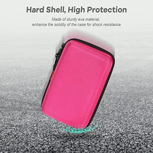 Electronics Tech Organizer Portable Travel Case - Hard Shell Protective Carrying Case for External Hard Drive, Phone Charger, Power Bank, Small Gadgets Storage Pouch Bag - Image 3