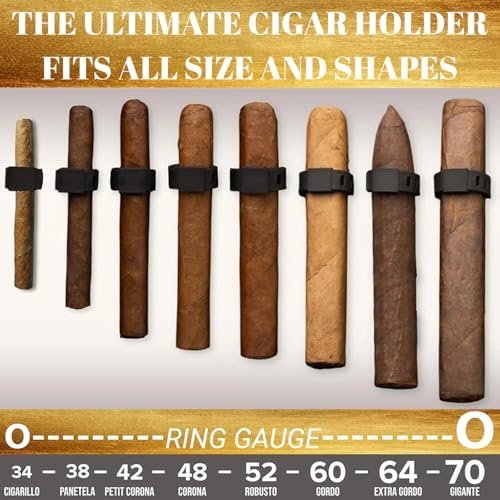 Ultra-Strong Magnetic Cigar Holder, Black, Portable Golf Cart Accessories,Fits 34 to 70 Ring Gauge,Fit for Golfing, Grilling, Fishing, Travel, and Outdoor Adventures - Image 3