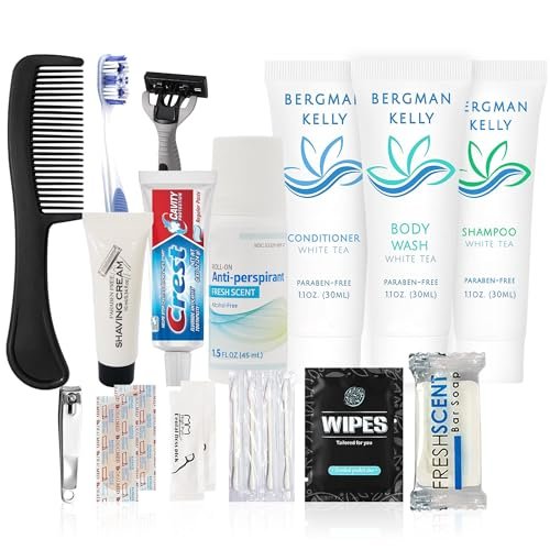 Trektote Travel Toiletry Kit For Men And Women – 20 Piece Set of Travel Size Toiletries, TSA Compliant, Travel Essentials, Includes Shampoo And Conditioner, Body Wash, Oral Care, Toiletry Bag & More - Image 7